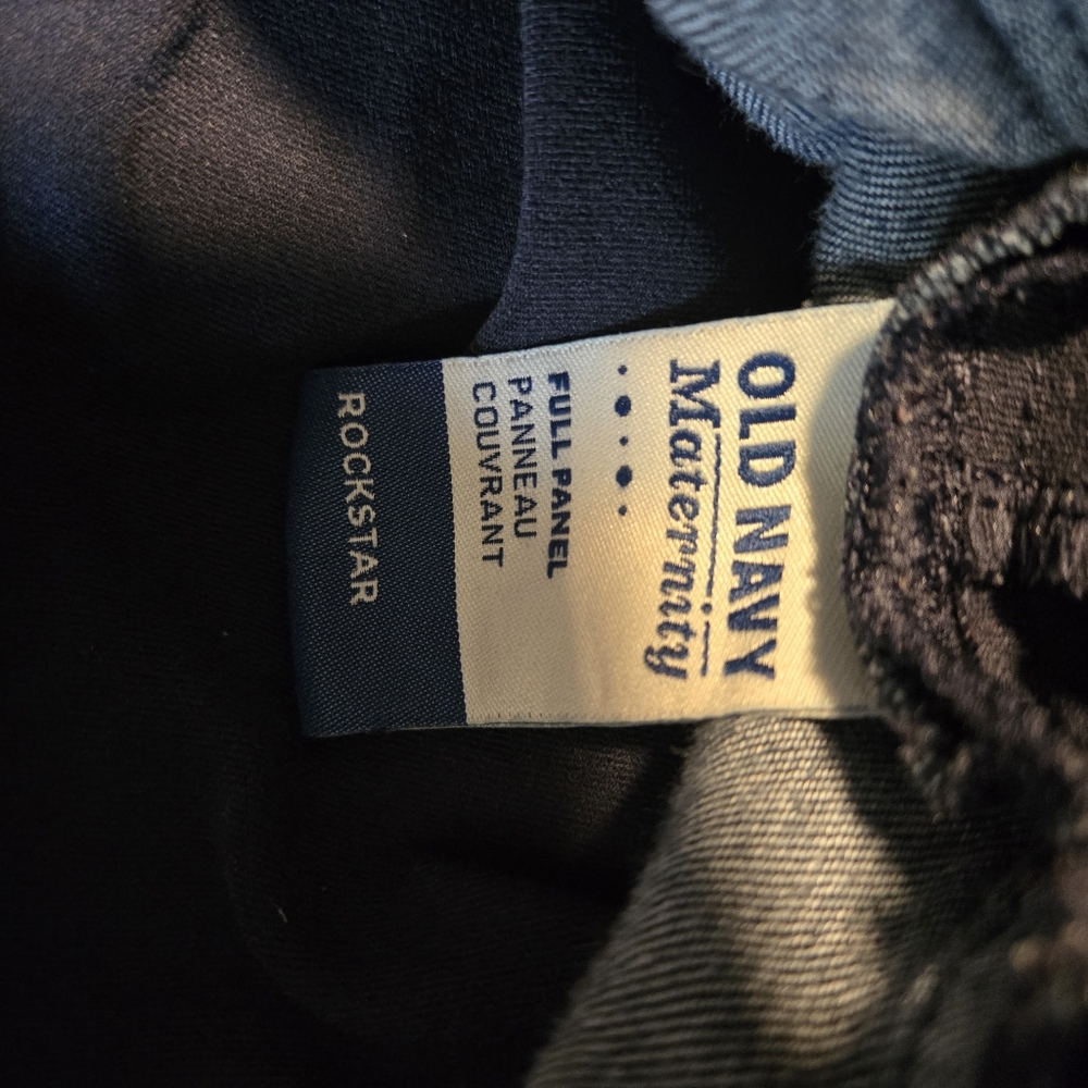 Old Navy Classic Black and Blue Rockstar Maternity Women's Jeans Bundle - Picture 11 of 12